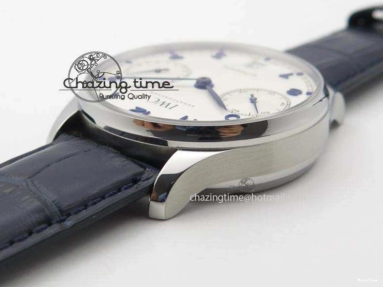 MIROTIME 0711 EasyCare Portuguese Real PR IW500705 ZF 1:1 Best Edition On Blue Leather Strap A52010 V 7310